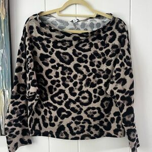 She & Sky - Leopard Print Sweater
